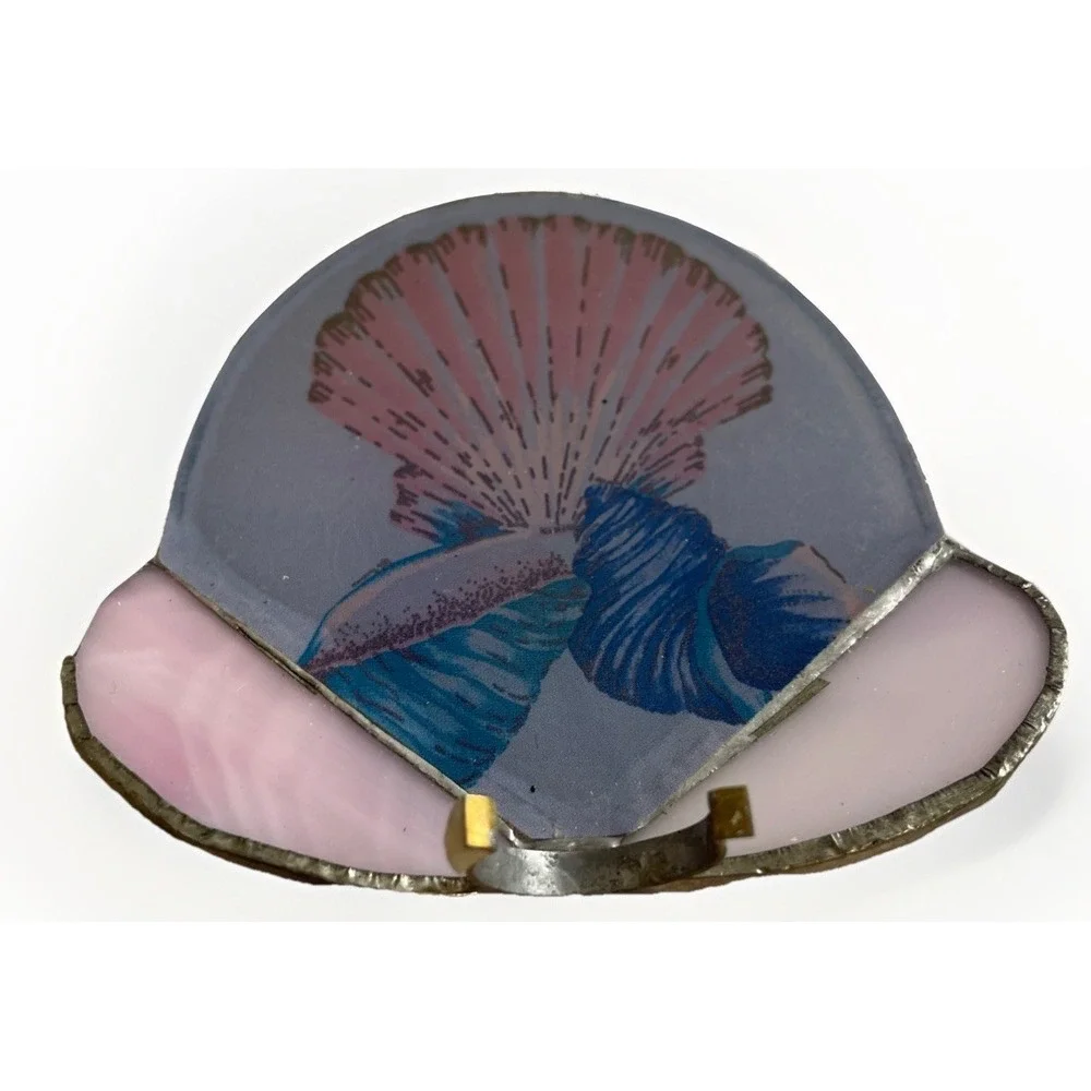 Vintage 1980's Set Of 2 Seashell Bathroom Nightlight Covers‎ 4